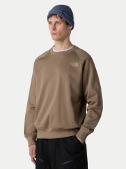 The North Face Bluza Redbox NF0A89FA Brązowy Regular Fit. Brązowe bluzy bez kaptura męskie The North Face, m, z bawełny. Za 299.99 zł.