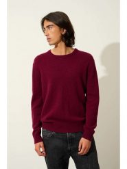 AUTHENTIC CASHMERE Kaszmirowy sweter "Victo" w kolorze bordowym rozmiar: M. Czerwone swetry męskie AUTHENTIC CASHMERE, na lato, m, bez wzorów, z kaszmiru, bez kołnierzyka. Za 565.99 zł.