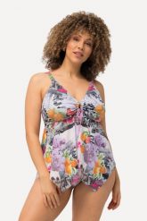 Damskie Tankini zegarki miękkie miseczki wydłużone boki ramiączka z regulacją. Brązowe zegarki damskie Ulla Popken. Za 223.99 zł.
