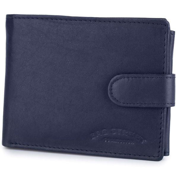 Portfel Skórzany Męski Poziomy Na Karty Granatowy Bag Street 883. Niebieskie portfele męskie bez wzorów, ze skóry. Za 43.99 zł.
