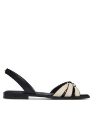 Aldo Sandały Adwiedan 14190499 Czarny. Czarne sandały damskie Aldo, bez wzorów, ze skóry, bez obcasa, na płaskiej podeszwie. Za 269.99 zł.