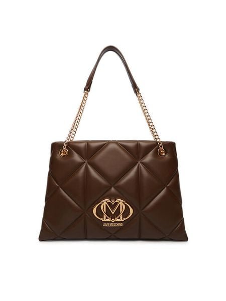 LOVE MOSCHINO Torebka JC4040PP1PLC0300 Brązowy. Brązowe torebki klasyczne damskie Love Moschino, bez wzorów, bez dodatków. Za 1,099.00 zł.