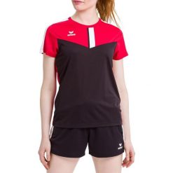 Koszulka damska Erima Squad. Czarne bluzki damskie Erima, s, bez wzorów, z materiału, sportowe, bez kołnierzyka, bez ramiączek. W wyprzedaży za 130.05 zł.