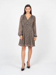 Liu Jo Sukienka | WF2067 T8729 | Kobieta | Brązowy. Brązowe sukienki damskie Liu Jo, na co dzień, bez wzorów, z poliesteru, eleganckie, bez kołnierzyka, bez ramiączek, midi, proste. W wyprzedaży za 399.00 zł.