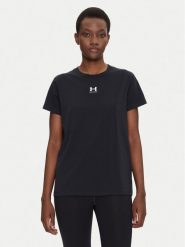 Under Armour Koszulka techniczna Rival Core 1383648 Czarny Regular Fit. Czarne bluzki sportowe damskie Under Armour, m, bez wzorów, z syntetyku, bez ramiączek. Za 107.99 zł.