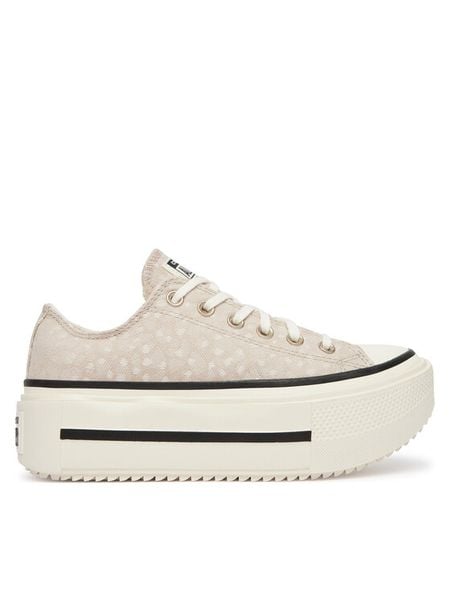 Converse Trampki Chuck Taylor All Star Lift Double Stack Platform Deer A17884C Beżowy. Brązowe trampki i tenisówki damskie Converse, bez wzorów, z materiału. Za 419.99 zł.