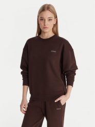 Guess Bluza V6RQ13 K9V31 Brązowy Regular Fit. Brązowe bluzy bez kaptura damskie Guess, s, z bawełny. Za 299.99 zł.