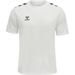 Koszulka Hummel Core Poly. Białe bluzki damskie HUMMEL, m, bez wzorów, klasyczne, bez kołnierzyka, bez ramiączek. Za 77.00 zł.