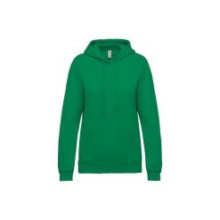 Bluza damska z kapturem Kariban. Zielone bluzy z kapturem damskie KARIBAN, xl, z bawełny. Za 181.00 zł.