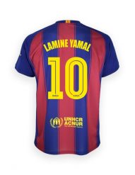 Koszulka kibica FC Barcelona na sezon 2025/2026 – Lamine Yamal 10. T-shirty damskie FC Barcelona, l, bez wzorów, z materiału, bez kołnierzyka. Za 279.22 zł.