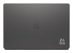 ZAGG Hardshell - obudowa ochronna do MacBook Air 13" M2 (2022) / M3 (2024) / M4 (2025) (smoke). Brązowe walizki no name, bez wzorów, z hardshellu. Za 150.99 zł.