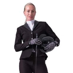 Damska kurtka konkursowa PS of Sweden Carol Croco. Czarne kurtki damskie PS OF SWEDEN, bez wzorów, bez kaptura. Za 1,266.00 zł.