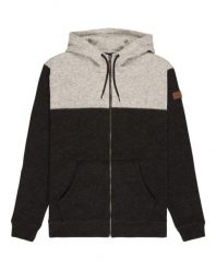 Bluza na zamek dla Mężczyzn KELLER BLOCK ZIP Czarny. Czarne bluzy z kapturem męskie Quiksilver, m, z materiału. Za 369.99 zł.