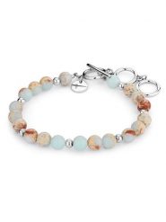 Tamaris Bransoletka z agalmatolitami rozmiar: onesize. Bransoletki damskie Tamaris, ze stali. Za 104.45 zł.