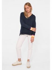 Zwillingsherz Bluza "Uni Neon" w kolorze granatowym rozmiar: S/M. Niebieskie bluzy bez kaptura damskie Zwillingsherz, m, z bawełny. Za 254.74 zł.
