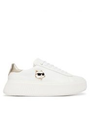 KARL LAGERFELD Sneakersy Z31167 S Biały. Białe buty sportowe dziewczęce Karl Lagerfeld, bez wzorów, ze skóry, bez zapięcia. Za 458.99 zł.