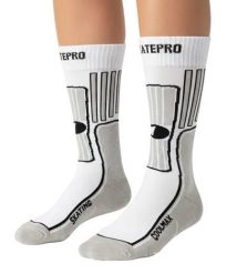 Odzież Skarpety unisex SkatePro Coolmax Inline Skarpety 2-Pak - Biały - 43-45. Biała skarpetki damskie SKATEPRO, bez wzorów, z bawełny. Za 124.99 zł.