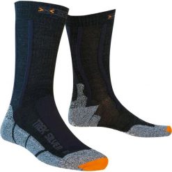 Skarpety trekkingowe dla kobiet X-socks Trekking Silver. Szare skarpetki damskie X-Socks, bez wzorów, z elastanu. Za 66.00 zł.