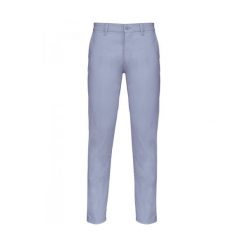 Spodnie chino Kariban. Niebieskie spodnie materiałowe męskie KARIBAN, bez wzorów, z bawełny, casualowe. Za 258.00 zł.