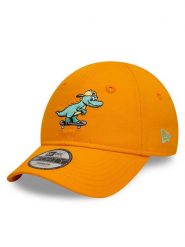 New Era Czapka z daszkiem Jr Dinosaur 9FORTY 60595418 Żółty. Żółte czapki dziecięce New Era, bez wzorów, z bawełny. Za 69.99 zł.