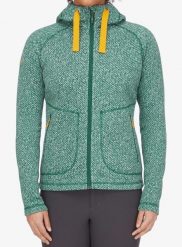Bluza z kapturem damska Rab Amy Hoody. Zielone bluzy z kapturem damskie RAB, xs, z materiału. Za 483.99 zł.