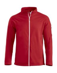 Clique Ducan Kurtka unisex z zamkiem, wnętrze szczotkowane, czerwona – red. Czerwone kurtki damskie CLIQUE, xl, bez wzorów, bez kaptura. Za 240.14 zł.