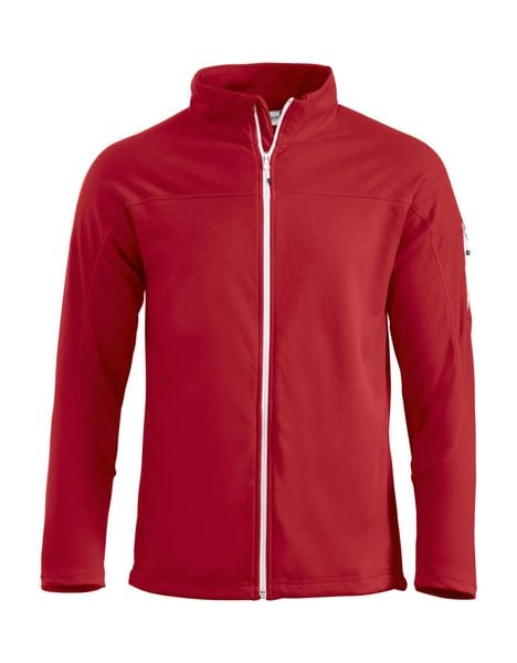 Clique Ducan Kurtka unisex z zamkiem, wnętrze szczotkowane, czerwona – red. Czerwone kurtki damskie CLIQUE, xl, bez wzorów, bez kaptura. Za 240.14 zł.