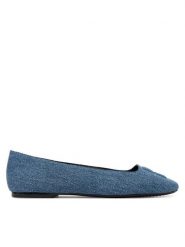 DKNY Baleriny Darianne K3528914 Niebieski. Niebieskie baleriny damskie DKNY, bez wzorów, z materiału, bez obcasa. Za 489.99 zł.