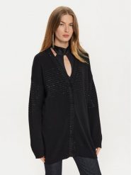 TWINSET Kardigan 242TP3273 Czarny Loose Fit. Czarne kardigany damskie Twinset, m, bez wzorów, z wiskozy. Za 919.99 zł.