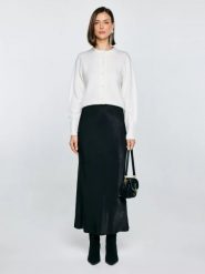 Spódnica damska maxi satynowa czarna Eleni 906. Czarne spódniczki damskie Big Star, l, bez wzorów, z materiału, eleganckie, maxi, dopasowane. Za 199.99 zł.