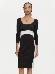 Calvin Klein Sukienka codzienna K20K207469 Czarny Slim Fit. Czarne sukienki damskie CALVIN KLEIN, na co dzień, bez wzorów, z syntetyku, bez kołnierzyka, bez ramiączek, proste. Za 579.99 zł.