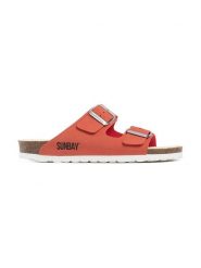 Sunbay Klapki "Trefle" w kolorze koralowym rozmiar: 40. Pomarańczowe klapki damskie Sunbay, bez wzorów, bez obcasa. Za 134.95 zł.