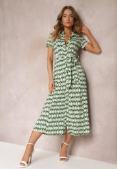 Zielona Sukienka Mamci Koszulowa Wiązana w Pasie Maevana. Zielone sukienki damskie Renee, na co dzień, l, bez wzorów, z wiskozy, eleganckie, bez kołnierzyka, bez ramiączek, maxi, koszulowe. W wyprzedaży za 146.99 zł.