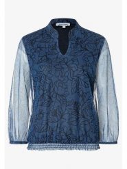 More & More Bluzka w kolorze granatowo-czarnym rozmiar: 40. Niebieskie bluzki damskie MORE & MORE, bez wzorów, bez kołnierzyka, bez ramiączek. Za 130.99 zł.