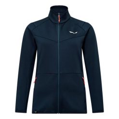 Kurtka turystyczna damska z zamkiem Salewa Puez Cammino. Niebieskie kurtki damskie Salewa, s, bez wzorów, z materiału, bez kaptura. Za 399.99 zł.