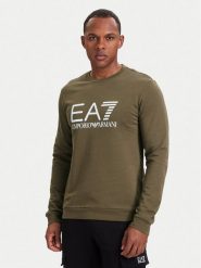 EA7 Emporio Armani Bluza 7M002278 AF22266 U6198 Brązowy jasny Regular Fit. Brązowe bluzy bez kaptura męskie EA7 Emporio Armani, m, z bawełny. Za 464.99 zł.