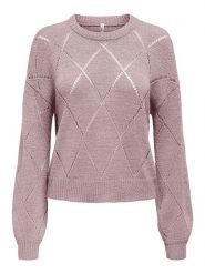 ONLY Sweter w kolorze jasnoróżowym rozmiar: L. Różowe swetry klasyczne damskie Only, l, bez kołnierzyka. Za 100.99 zł.