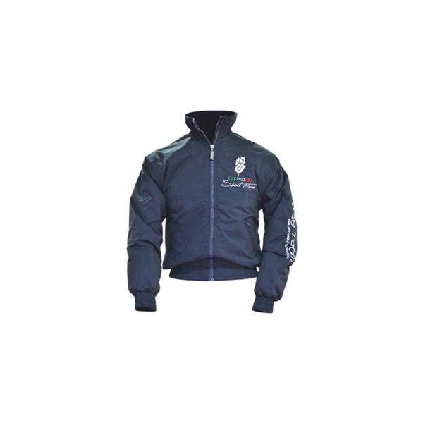 Wodoodporna kurtka jeździecka Umbria Equitazione Modello. Niebieskie kurtki treningowe męskie UMBRIA EQUITAZIONE, m, bez wzorów, z materiału, do jazdy konnej. Za 424.58 zł.