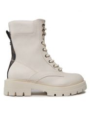 Guess Trapery Obetter FL7OTT ELE10 Écru. Trapery damskie Guess, ze skóry, bez obcasa. Za 709.99 zł.