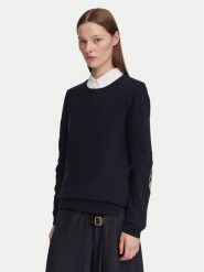 Barbour Sweter Pendle LKN1075NY91 Granatowy Regular Fit. Niebieskie swetry klasyczne damskie Barbour, z bawełny, bez kołnierzyka. Za 549.99 zł.