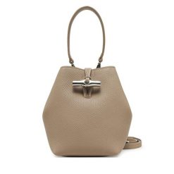 Torebka Longchamp. Brązowe torebki klasyczne damskie Longchamp, bez wzorów, bez dodatków. Za 2,039.00 zł.