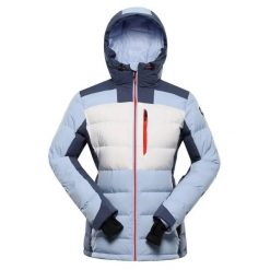 Damska kurtka puchowa Alpine Pro Ferera 2. Niebieskie kurtki damskie Alpine Pro, l, bez wzorów, z puchu, bez kaptura. Za 1,344.60 zł.