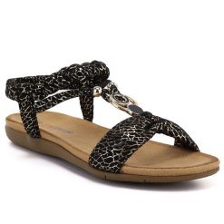 Sandały damskie wsuwane czarne Artiker 58C0629. Czarne sandały damskie Artiker, bez wzorów, z tkaniny, bez obcasa. Za 149.99 zł.