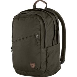 FJALLRAVEN Plecak RAVEN 28 Dark Olive. Brązowe plecaki damskie Fjällräven, bez wzorów, z bawełny, biznesowe. Za 621.20 zł.
