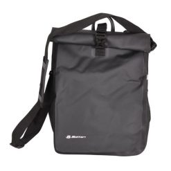 Torba rowerowa na bagażnik, DUALWAY 20 l, boczna, czarna. Czarne torby męskie na ramię BOTTARI, bez wzorów, z materiału, na ramię. Za 65.00 zł.