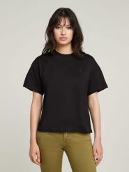 G-Star Koszulka w kolorze czarnym rozmiar: L. Czarne bluzki damskie G-Star, l, bez wzorów, z bawełny, retro, bez kołnierzyka, bez ramiączek. Za 113.10 zł.