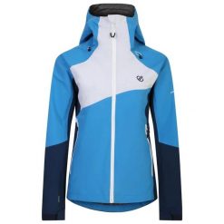 Damska kurtka narciarska z kapturem Dare 2B Excalibar. Niebieskie kurtki damskie Dare 2b, na zimę, bez wzorów, z kapturem. Za 499.99 zł.