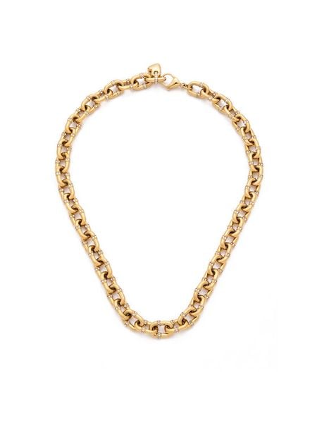 Guess Naszyjnik JUBN06 444JW Złoty. Żółte naszyjniki damskie Guess, ze stali. Za 749.99 zł.