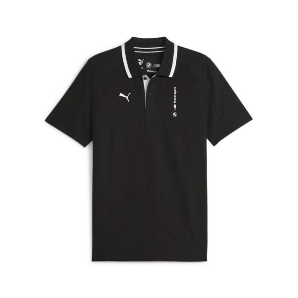 Koszulka polo sportowa męska Puma BMW MMS 62415401. Czarne koszulki polo męskie Puma, m, bez wzorów, bez ramiączek. Za 194.84 zł.