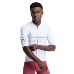Męska koszulka rowerowa z krótkim rękawem Kolarstwo Siroko M2 Loud. Białe t-shirty sportowe męskie SIROKO, m, z jersey, bez ramiączek, rowerowe. Za 254.00 zł.